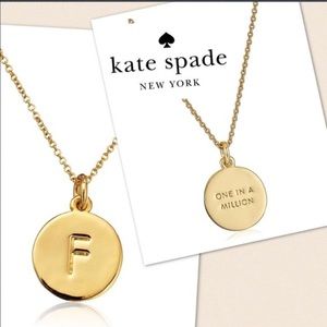 Initial “F” Kate Spade Gold Neckless. Never worn.